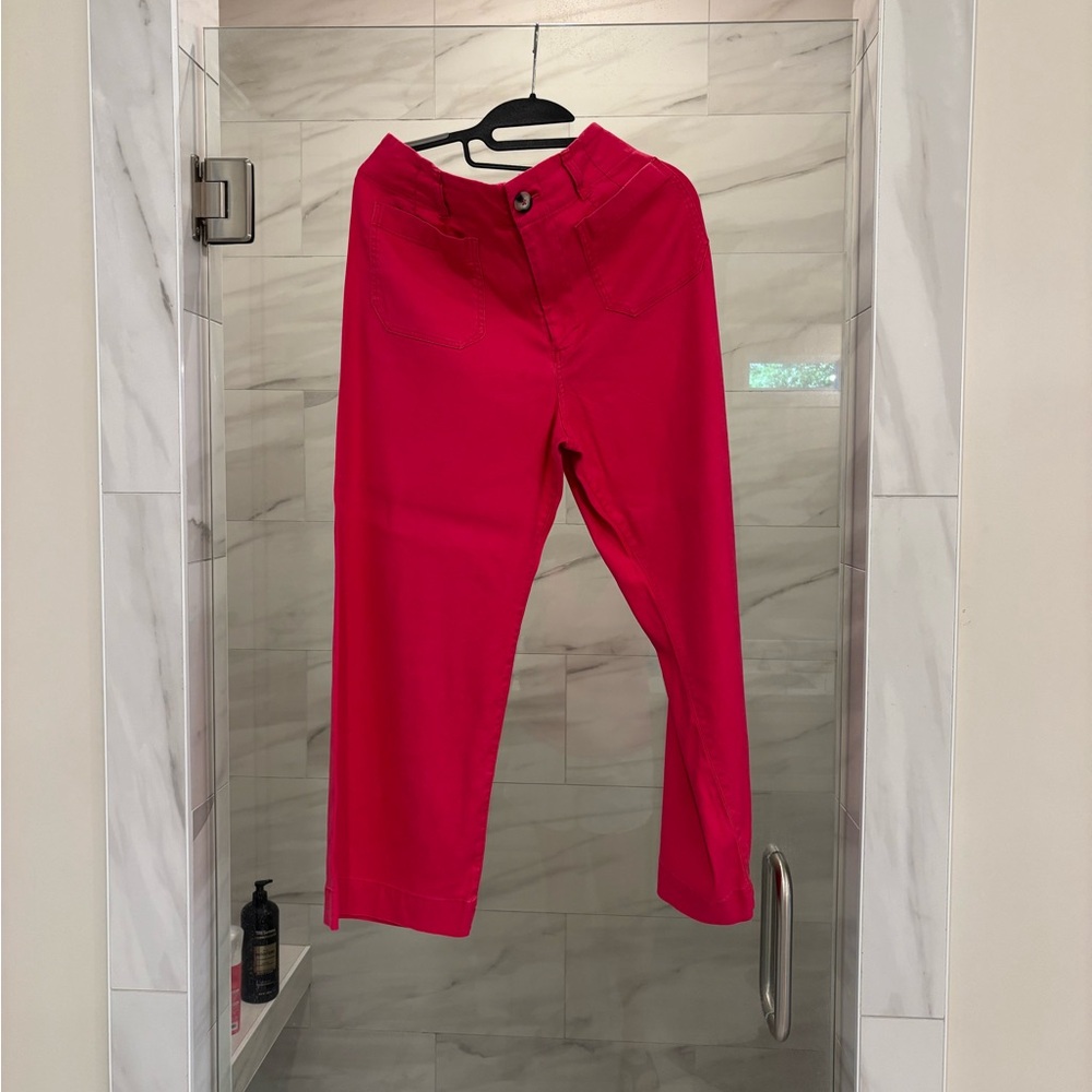 Anthropologie Maeve Hot Pink Pants